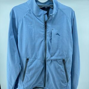 Tommy Bahama Light Blue Zip-Up Jacket